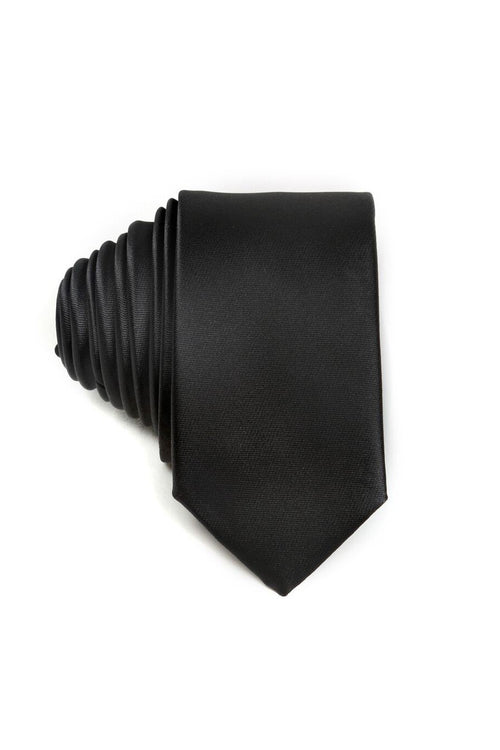 Black Satin Tie